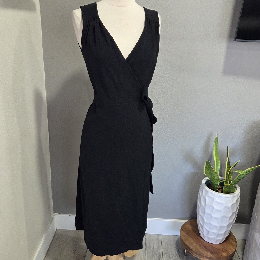 MaxMara Black Sleeveless Midi Dress